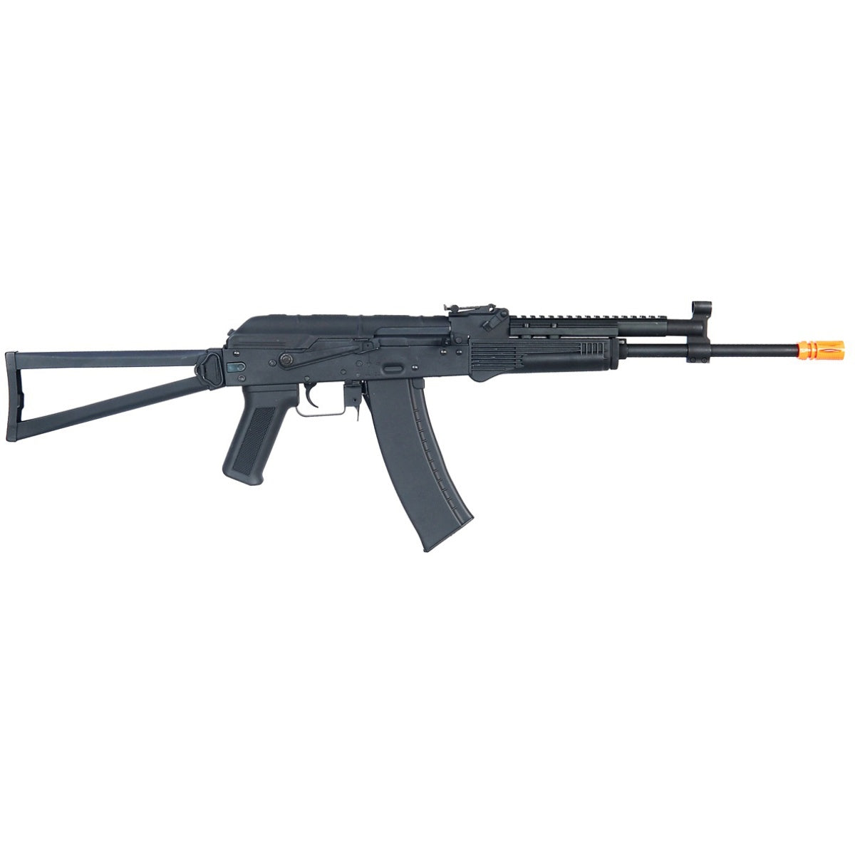 Lancer Tactical LT-740J AEG Full Metal w/ Gas Block Rail - BLACK
