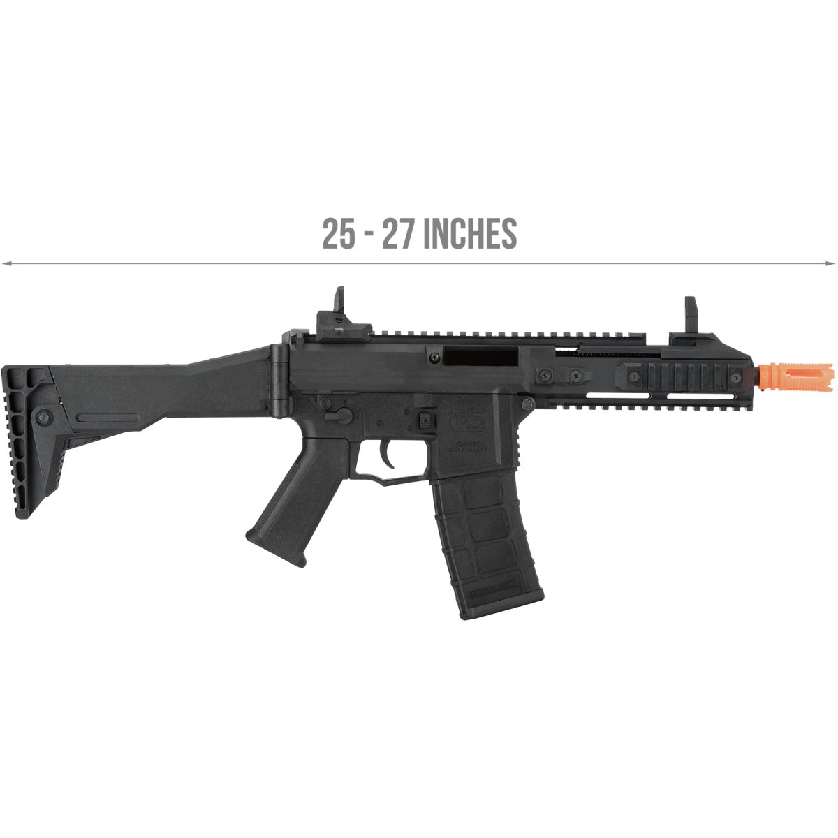 GHK Strong Kick G5 Gas Blowback Airsoft Rifle - BLACK