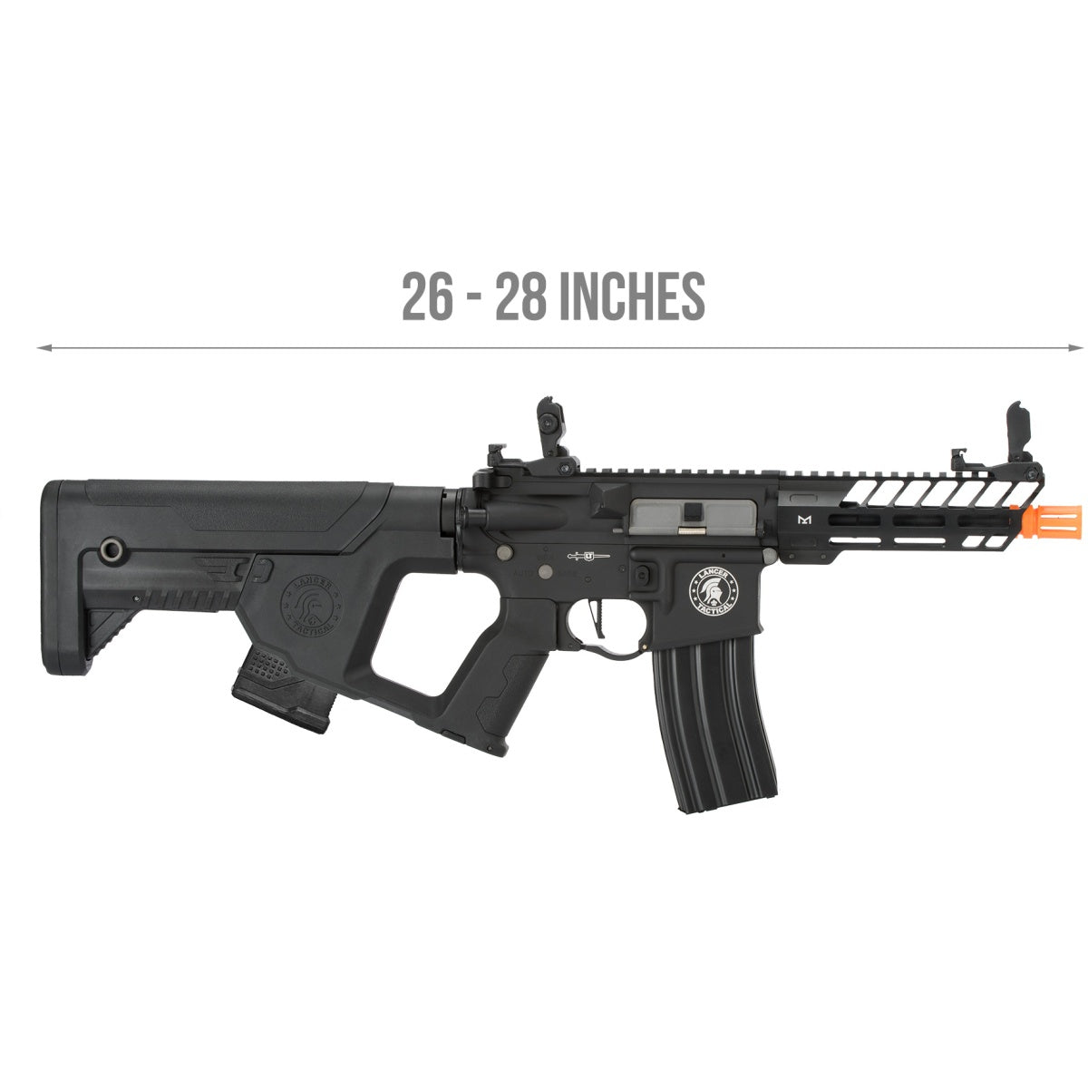 Lancer Tactical Low FPS Enforcer Needletail Skeleton M4 Airsoft Rifle (Color: Black)