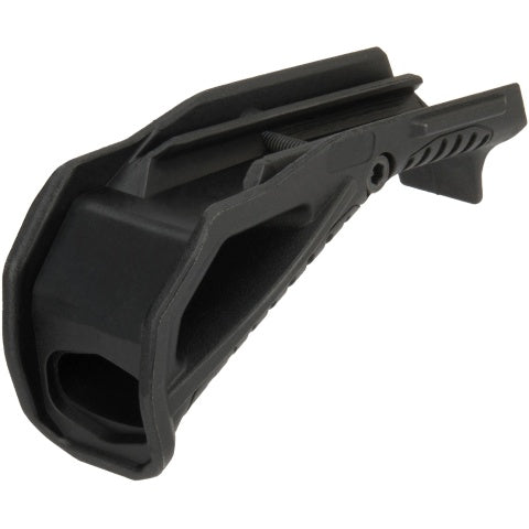 G-Force Picatinny Grooved Angled Foregrip - BLACK