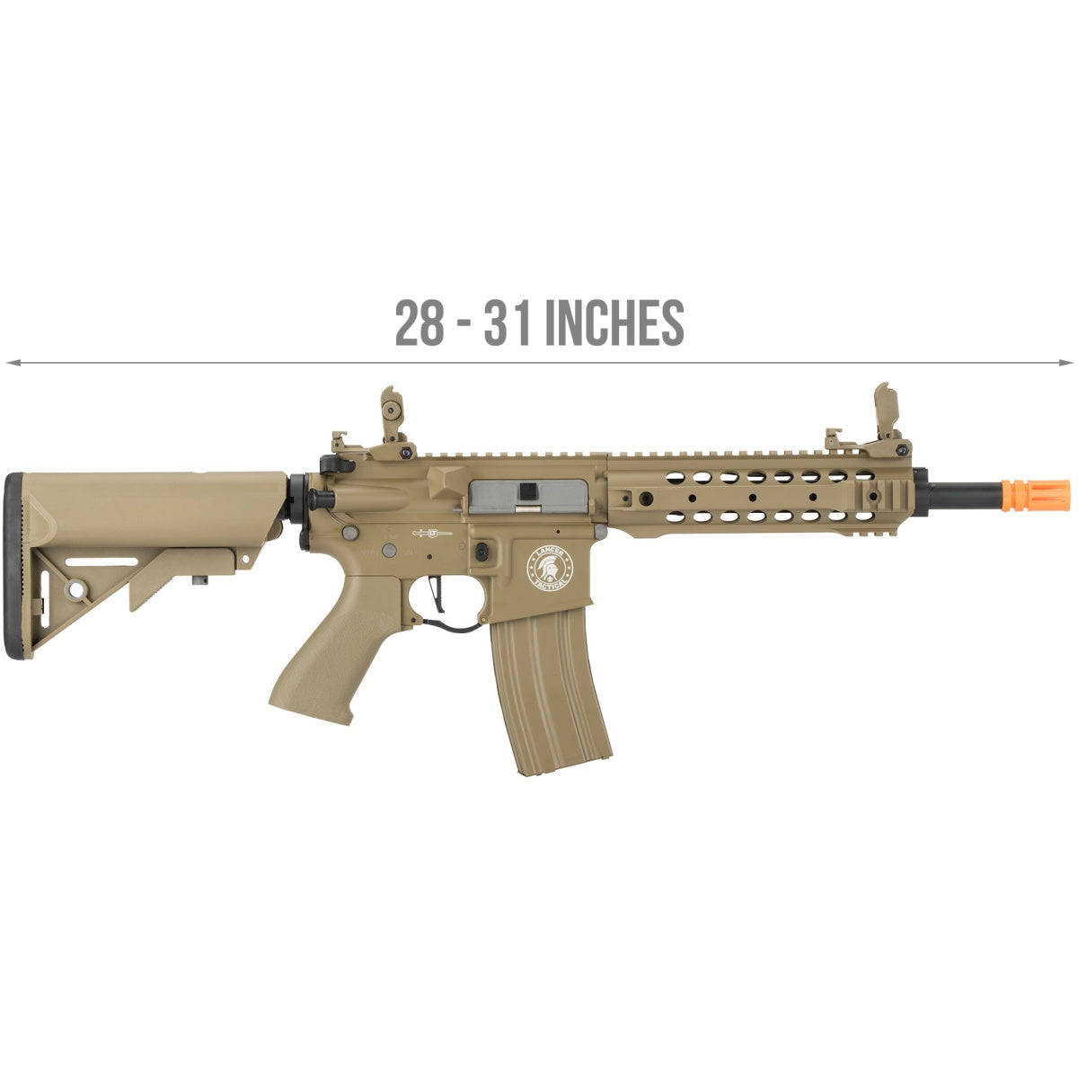 Lancer Tactical LT-24 ProLine Series CQB M4 AEG Rifle [HIGH FPS] - TAN - (GUN ONLY)