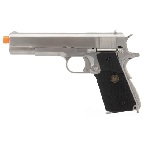 WE-Tech M1911 Full Metal MEU Gas Blowback Airsoft Pistol (Color: Silver & Black)