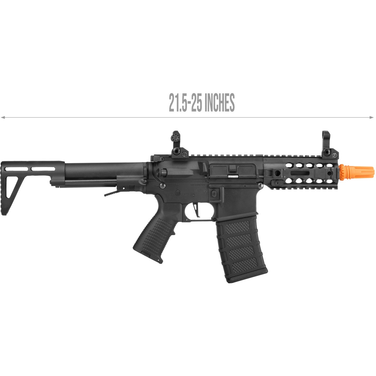 Classic Army AR4 SBR Light AEG CQB Airsoft Rifle - BLACK
