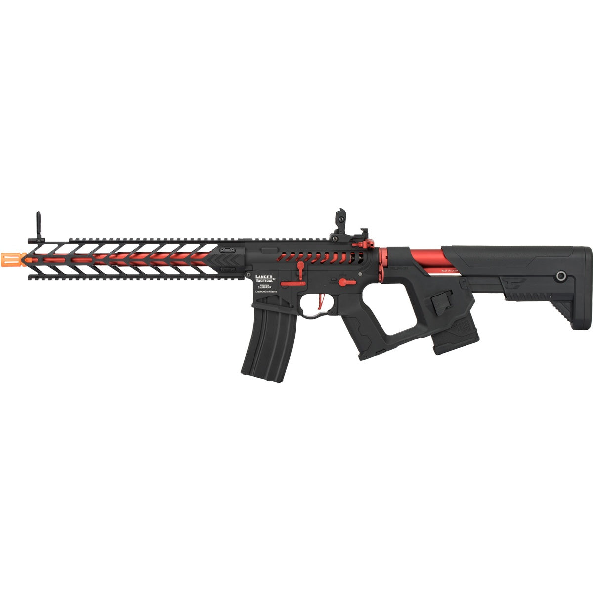 Lancer Tactical Enforcer Series Proline "Nightwing" Skeleton AEG Rifle - RED