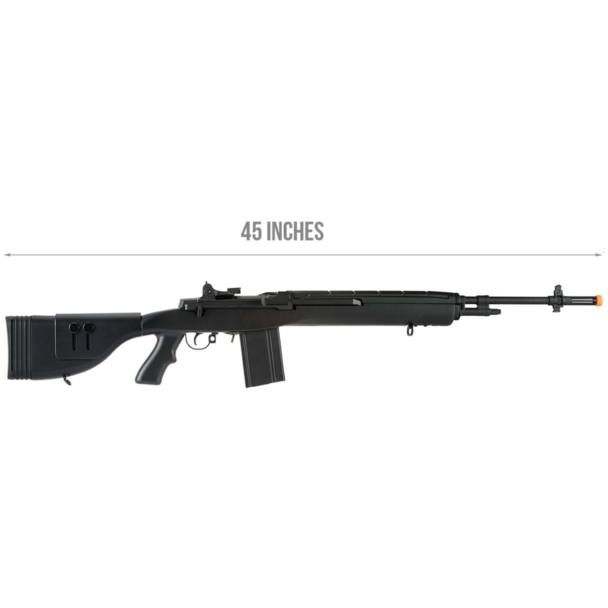 Lancer Tactical LT-732 DMR Stock 45" M14 SOCOM AEG Airsoft Rifle - BLACK