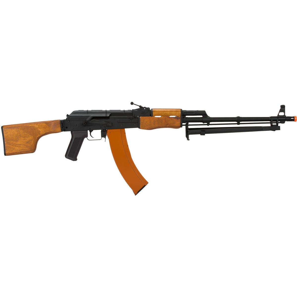 Lancer Tactical RPK Airsoft LMG AEG Rifle w/ Bipod & Folding Stock - WOOD