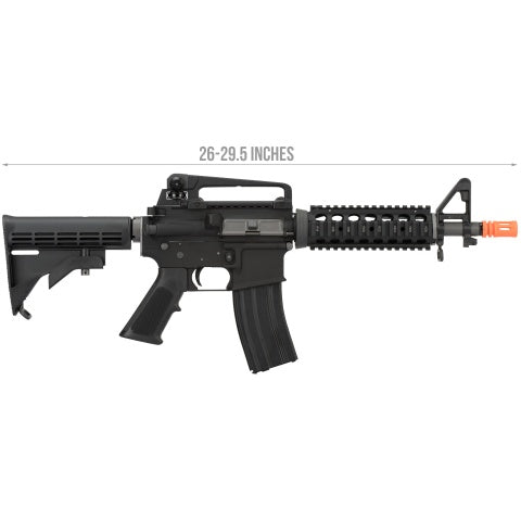 WE Tech Full Metal M4 CQB RIS Open Bolt Gas Blowback Rifle - BLACK