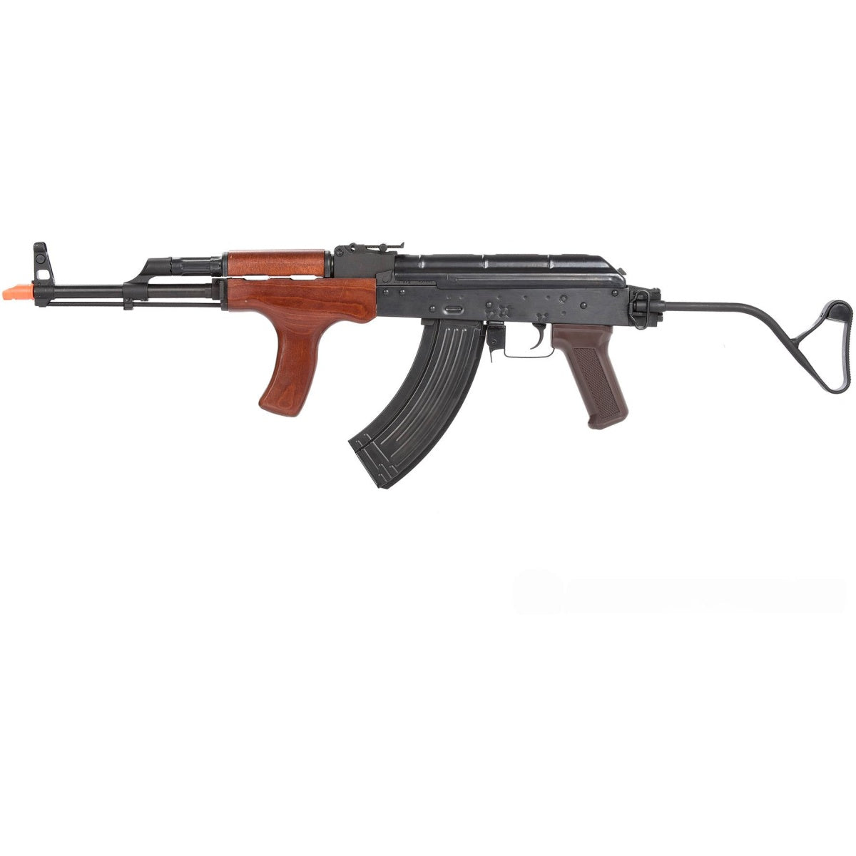 E&L Airsoft AK AIMS Platinum AEG Airsoft Rifle w/ Wood Furniture - BLACK