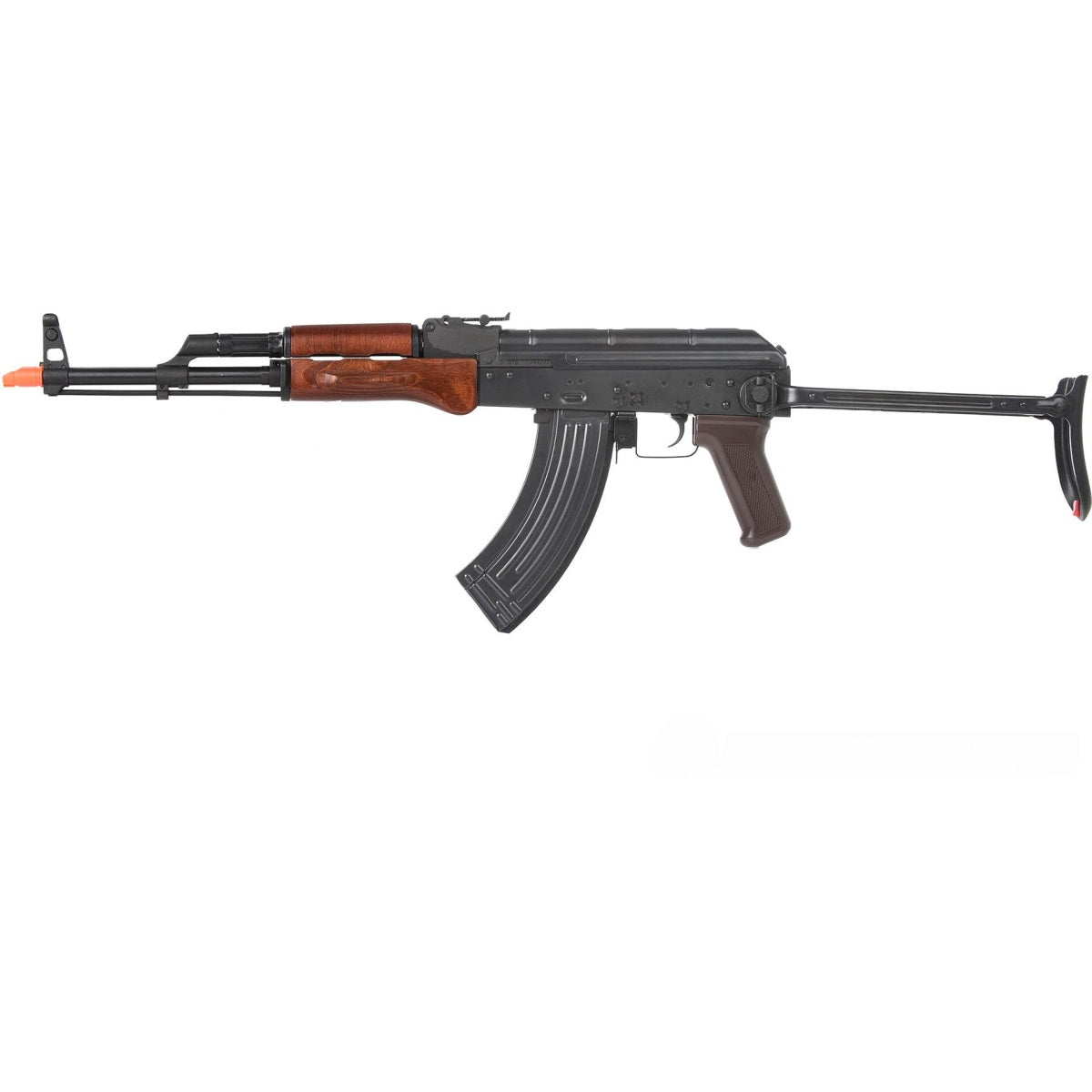 E&L Airsoft AK AIMS Platinum AEG Airsoft Rifle w/ Real Wood Furniture - BLACK