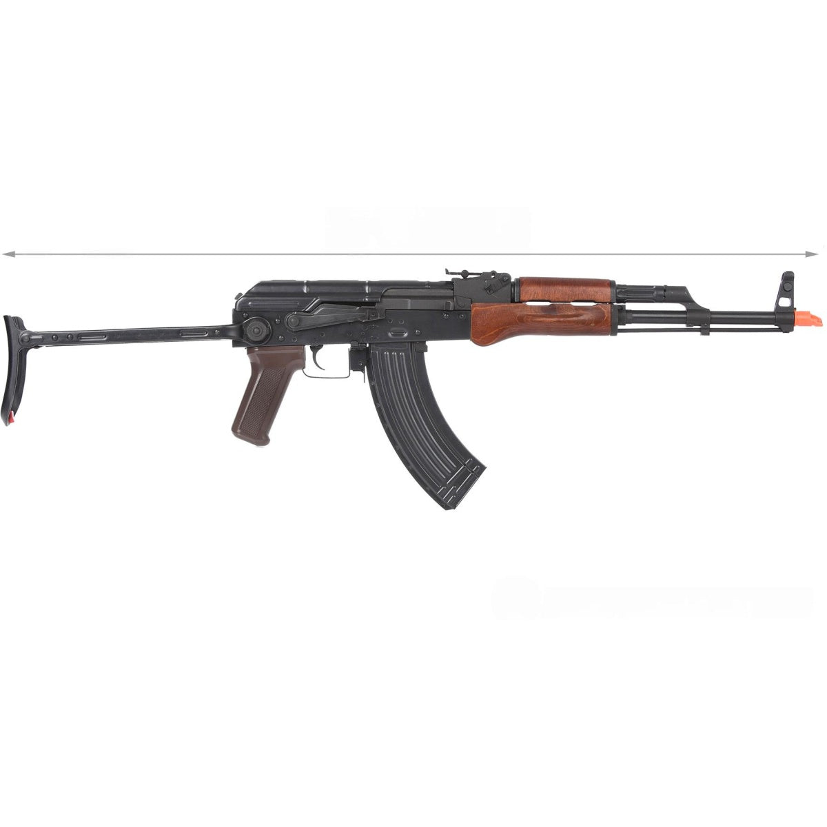 E&L Airsoft AK AIMS Platinum AEG Airsoft Rifle w/ Real Wood Furniture - BLACK