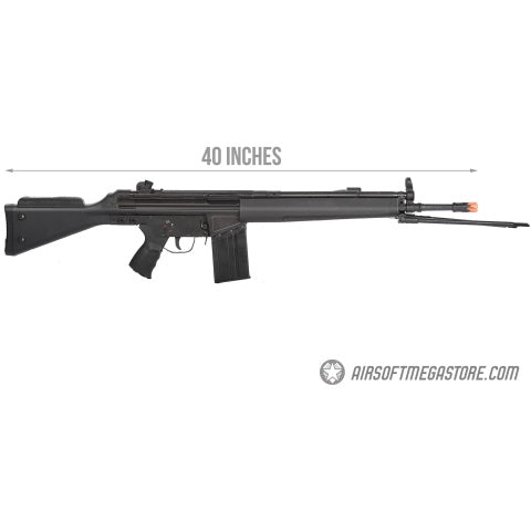 LCT LC-3 SG1 Full Size AEG Airsoft Rifle w/ Cheek Rest and Bipod (Black)