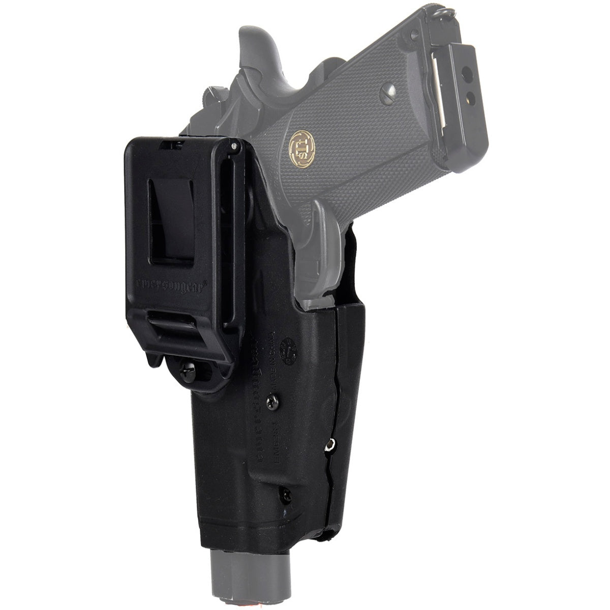 Emerson Gear Universal Hard Shell Pistol Holster w/ Belt Clip [Right Handed] - BLACK