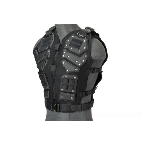 Lancer Tactical Tactical Airsoft Vest Body Lancer Tactical w/ Padded Chest Protector - TAN