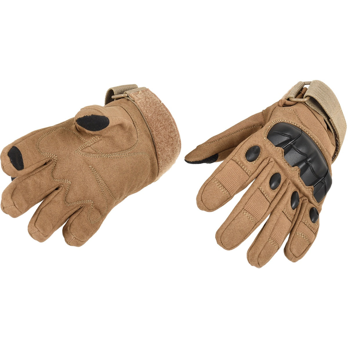 Lancer Tactical Airsoft Hard Knuckle Gloves - TAN - Small