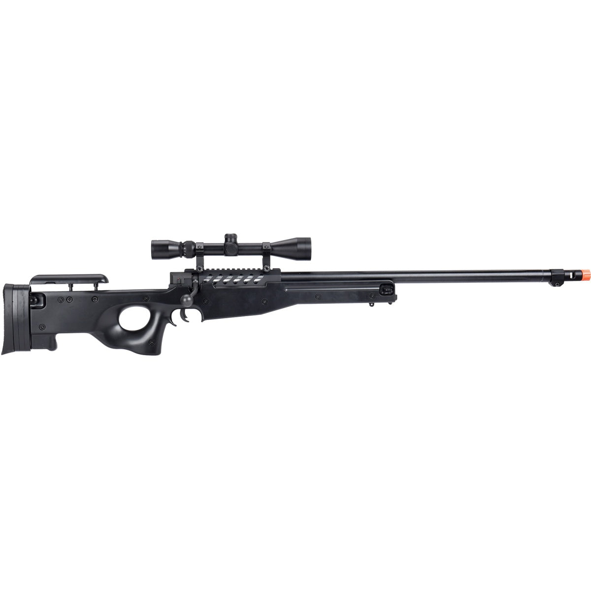WellFire MB15 L96 Bolt Action Airsoft Sniper Rifle w/ Scope - BLACK