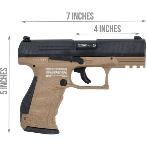Umarex T4E Walther PPQ .43 Cal Paintball Pistol (Color: Black & FDE)