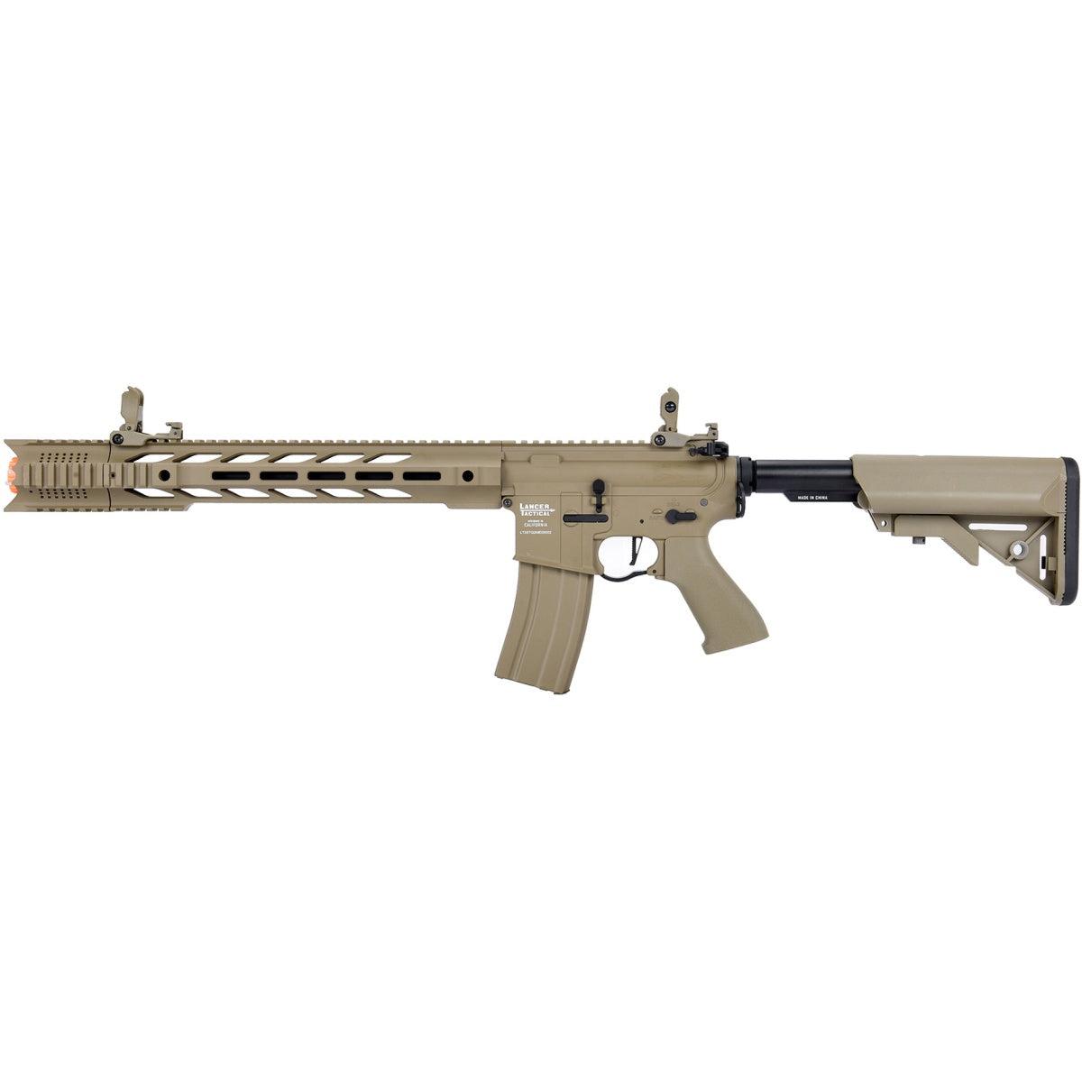 Lancer Tactical Low FPS Gen 2 Proline M4 SPR Interceptor Airsoft AEG Rifle (Color: Tan)