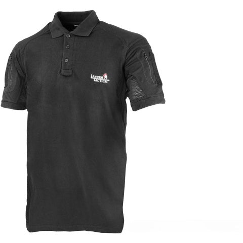 Lancer Tactical Short-Sleeve Polo Shirt [Large] - BLACK