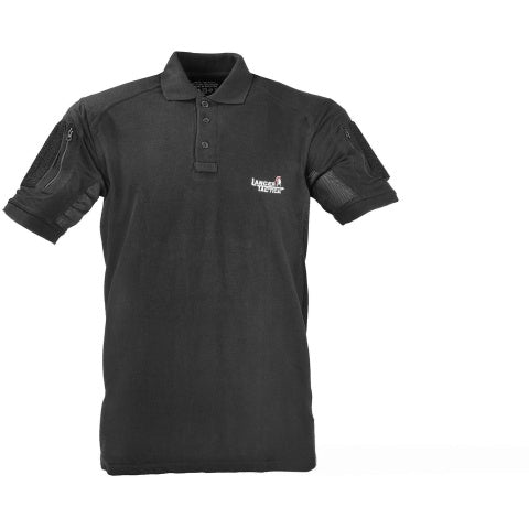 Lancer Tactical Short-Sleeve Polo Shirt [Large] - BLACK
