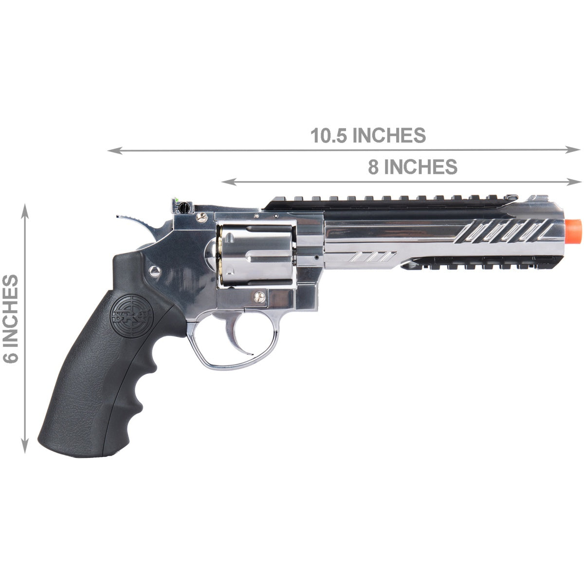 SRC 6" Titan Full Metal CO2 Airsoft Revolver - SILVER