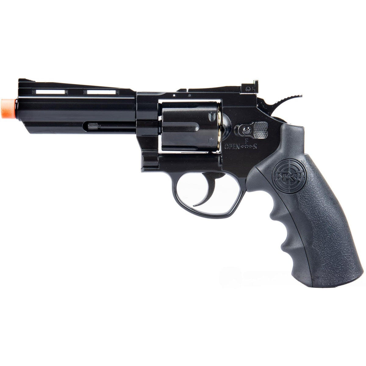 SRC 4" Titan Full Metal CO2 Airsoft Revolver - BLACK