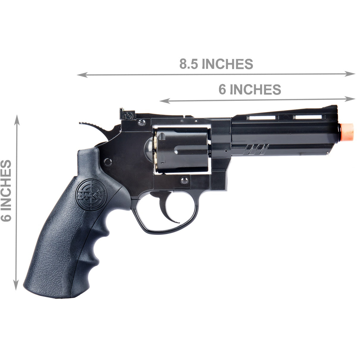 SRC 4" Titan Full Metal CO2 Airsoft Revolver - BLACK