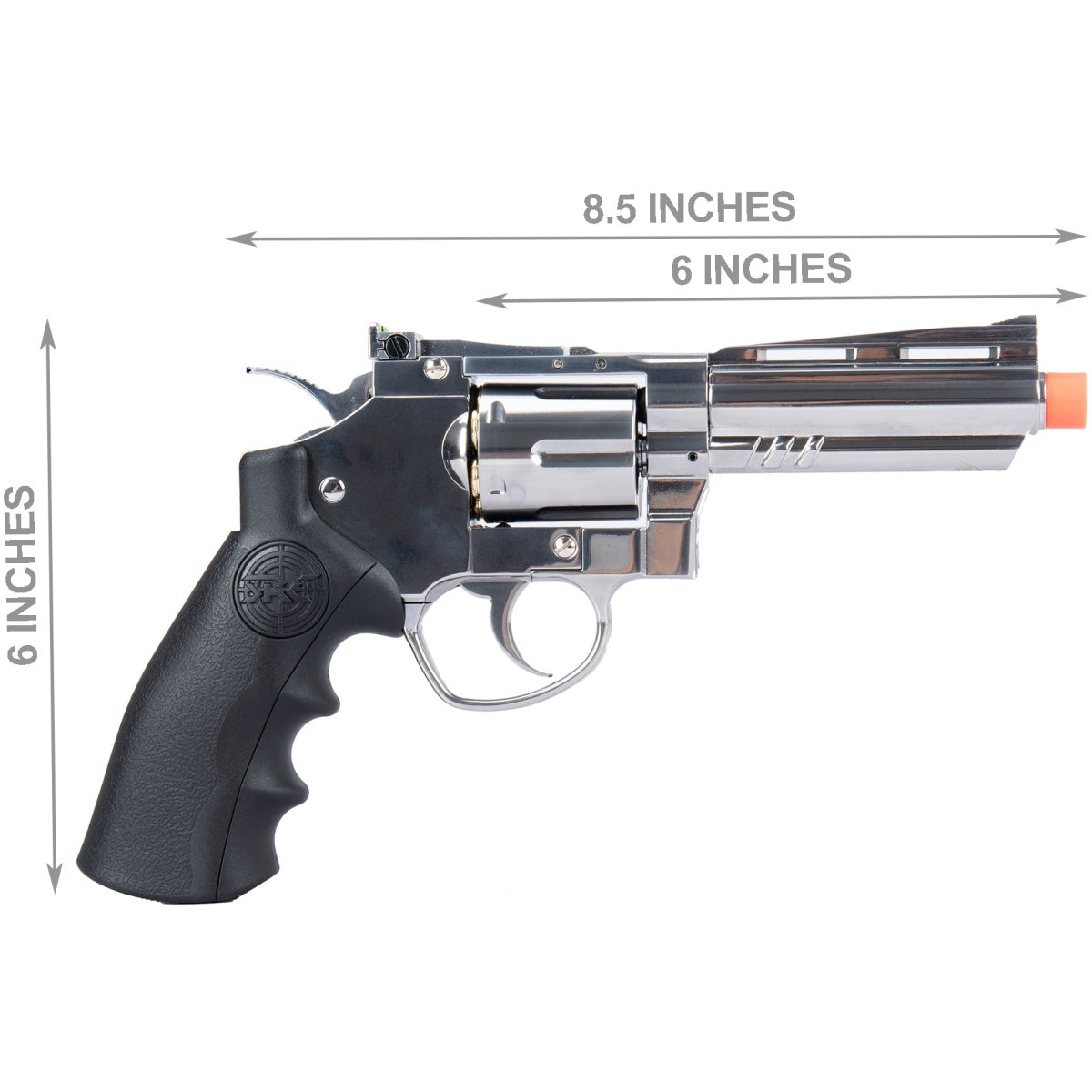 SRC 4" Titan Full Metal CO2 Airsoft Revolver - SILVER