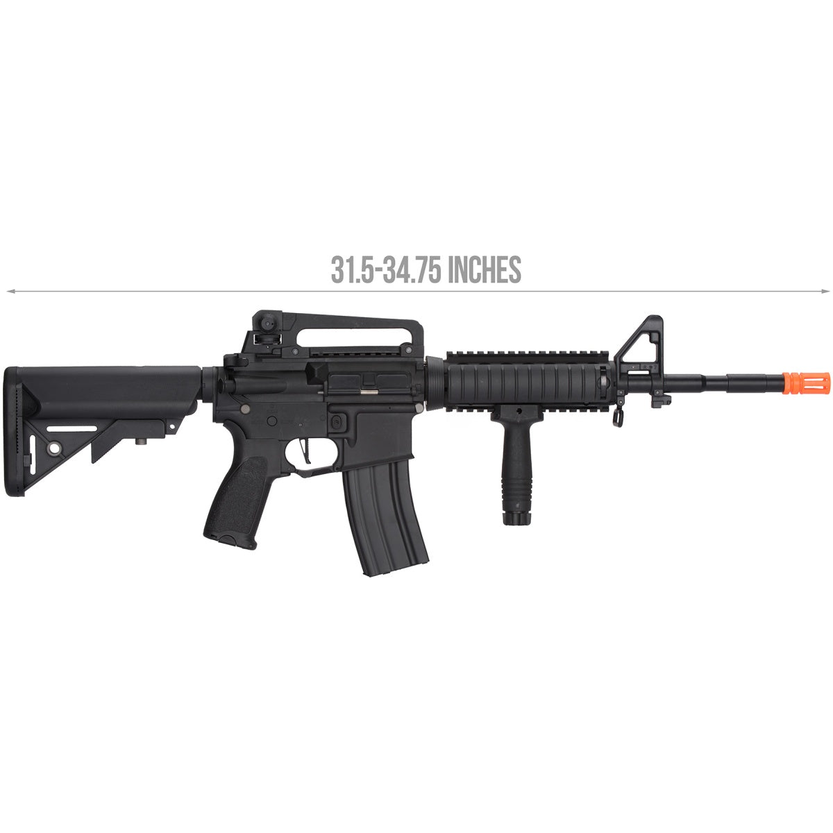Lancer Tactical LT-04 Hybrid Gen 2 M4 RIS Airsoft AEG (Color: Black)