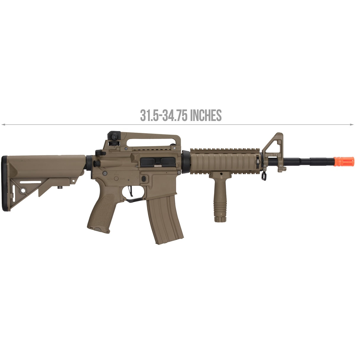 Lancer Tactical LT-04 Hybrid Gen 2 M4 RIS Airsoft AEG [HIGH FPS] - TAN