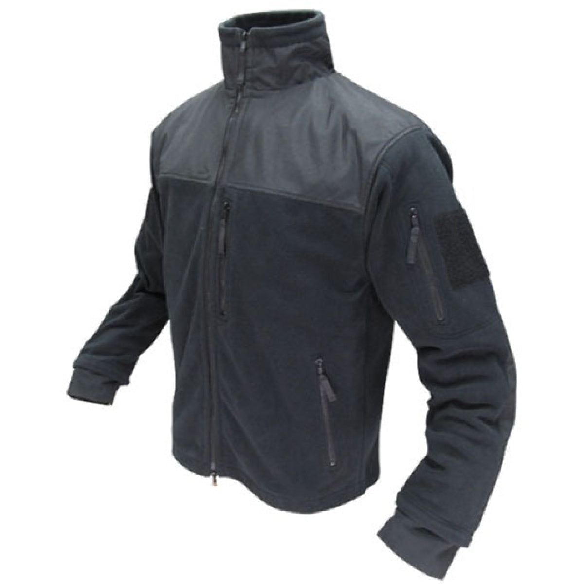 Condor Outdoor Tactical ALPHA Micro Fleece Jacket #601 - BLACK - 3XL