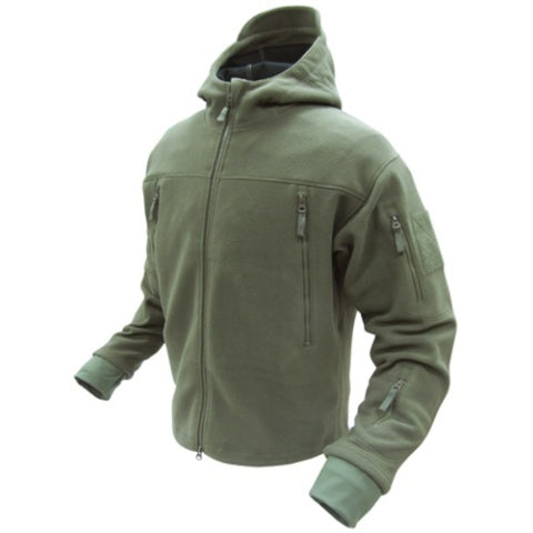 Condor Outdoor Tactical SIERRA Hooded Fleece Jacket #605 - OD - 3XL