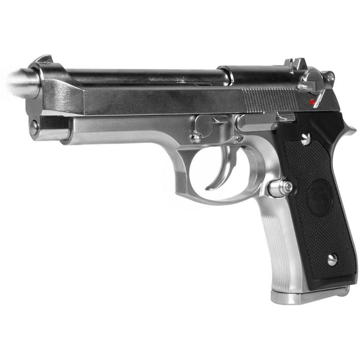 350 FPS KJW SIG3 Semi Auto M9 Gas Blowback Airsoft Pistol - Silver