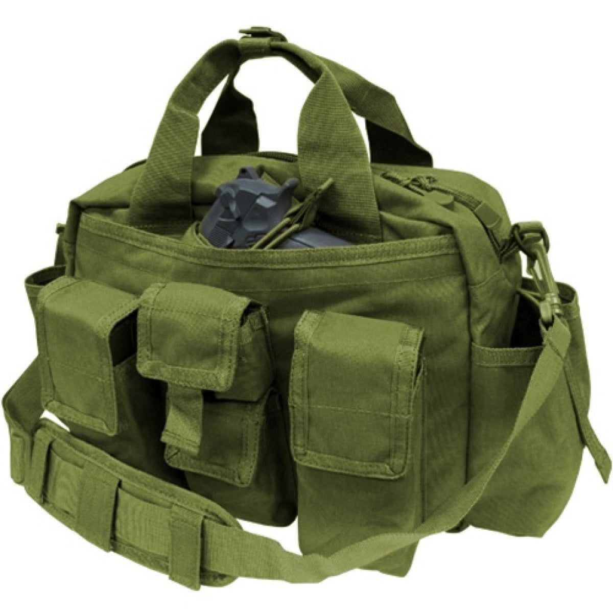 Condor Outdoor: Tactical Response Bag w/ Universal Holster - OD