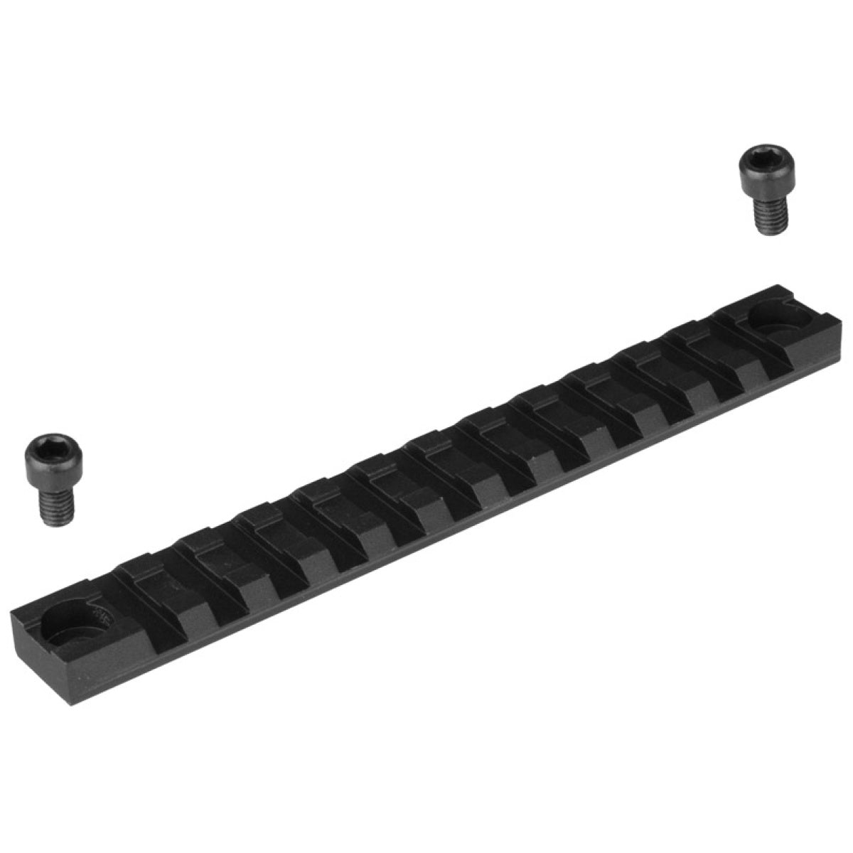 T&D Airsoft 12-Slot Accessory RIS Rail Section w/ 2 Mounting Holes