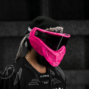 HSTL® Glowball™ Skull Goggle Neon Pink w/ Smoke Lens - XTREME Airsoft Superstore