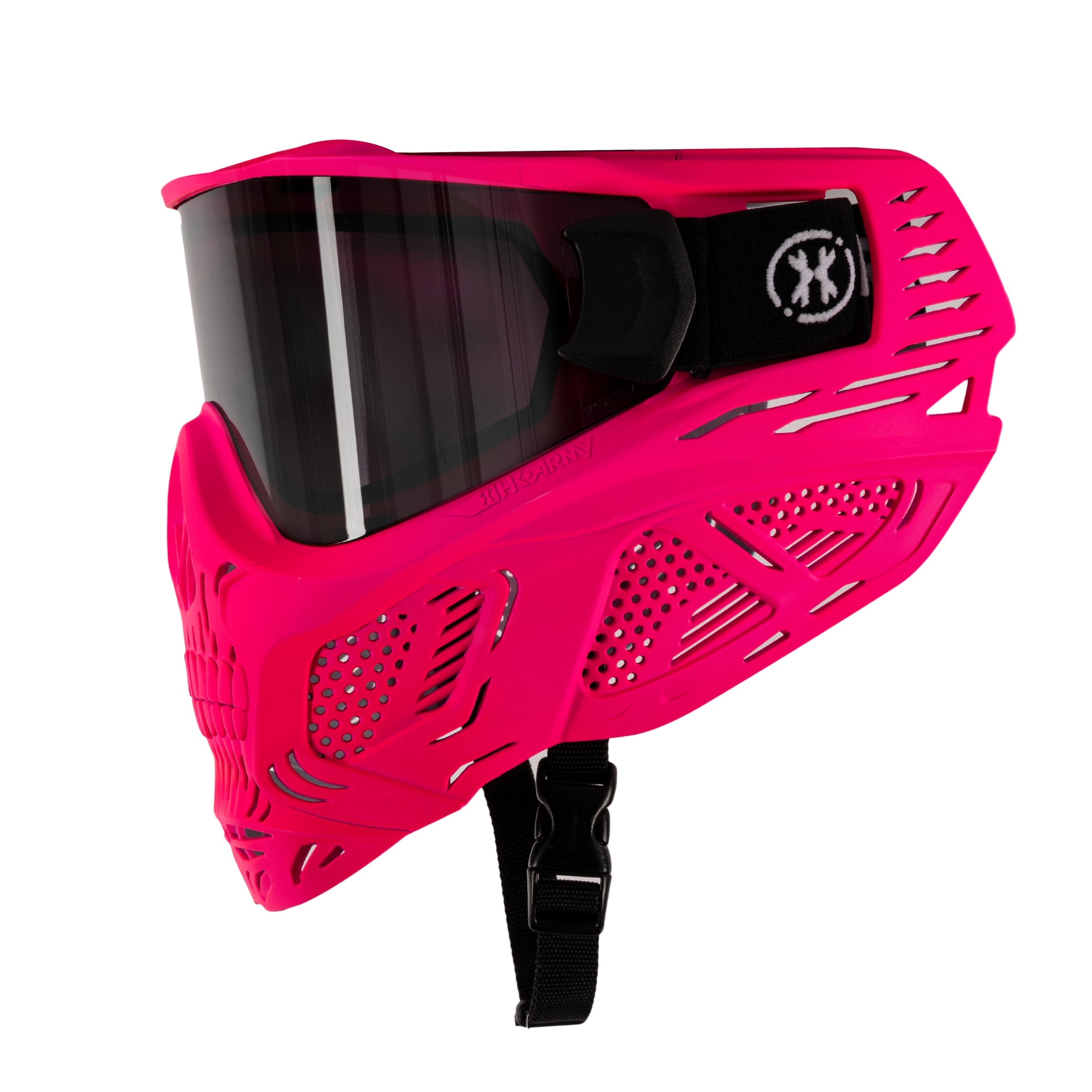 HSTL® Glowball™ Skull Goggle Neon Pink w/ Smoke Lens - XTREME Airsoft Superstore