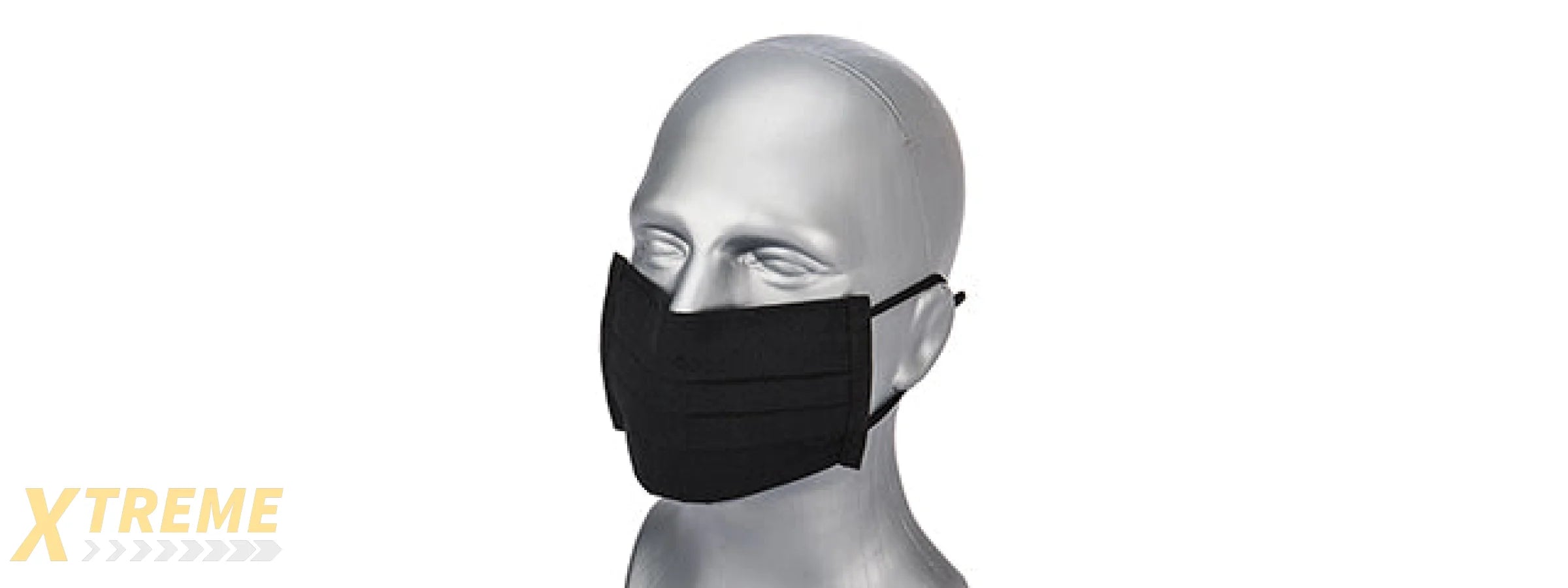 Premium Tactical Pleated Face Mask, Black