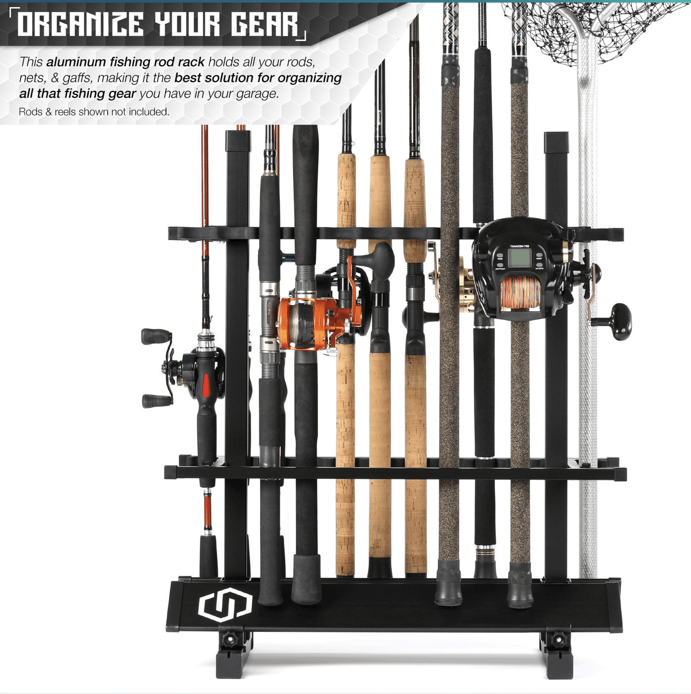 Fishing Pole Aluminum Rack (3 Sizes) - XTREME Airsoft Superstore
