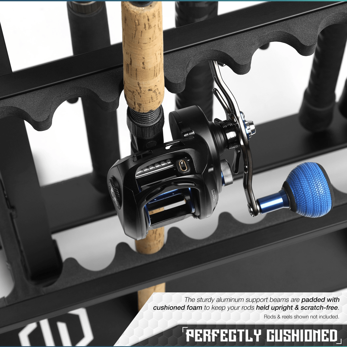 Fishing Pole Aluminum Rack (3 Sizes) - XTREME Airsoft Superstore