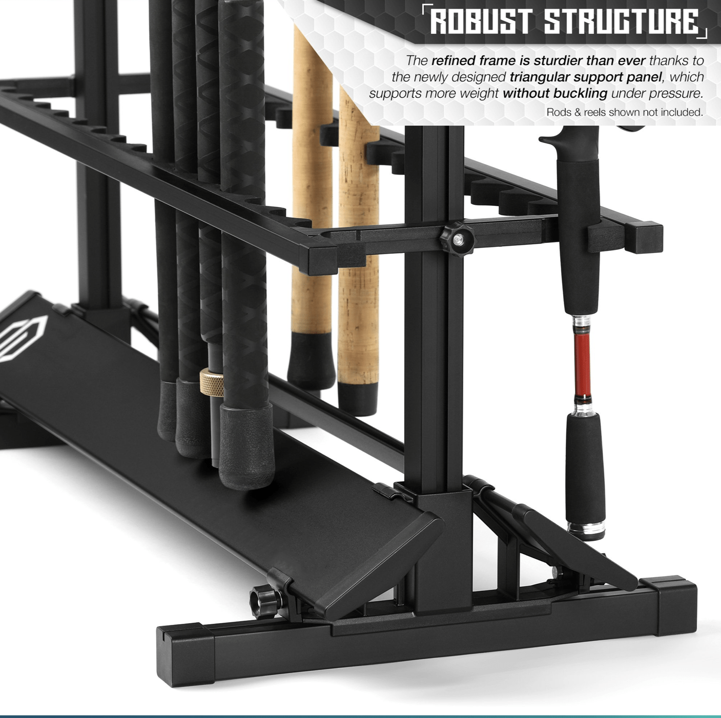 Fishing Pole Aluminum Rack (3 Sizes) - XTREME Airsoft Superstore