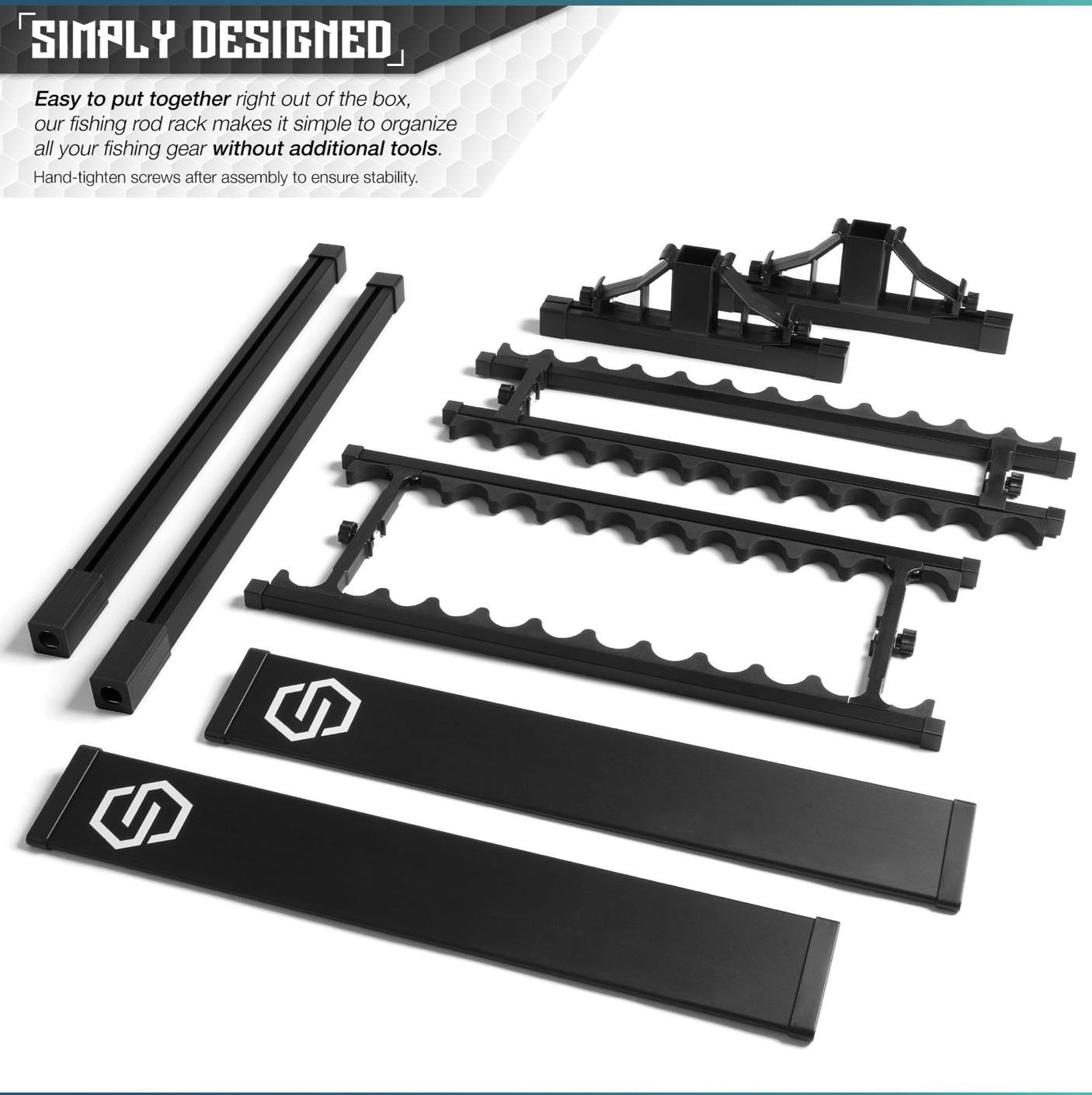 Fishing Pole Aluminum Rack (3 Sizes) - XTREME Airsoft Superstore