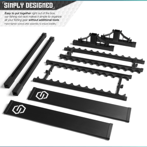 Fishing Pole Aluminum Rack (3 Sizes) - XTREME Airsoft Superstore
