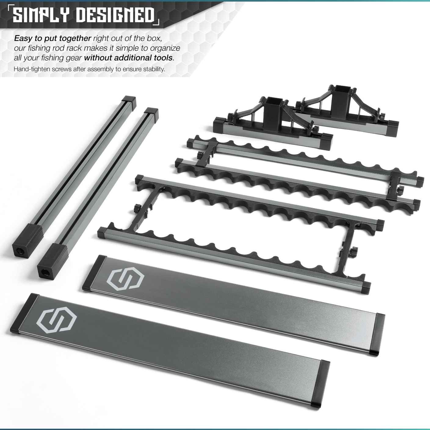 Fishing Pole Aluminum Rack (3 Sizes) - XTREME Airsoft Superstore