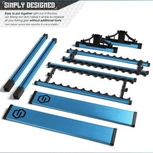 Fishing Pole Aluminum Rack (3 Sizes) - XTREME Airsoft Superstore