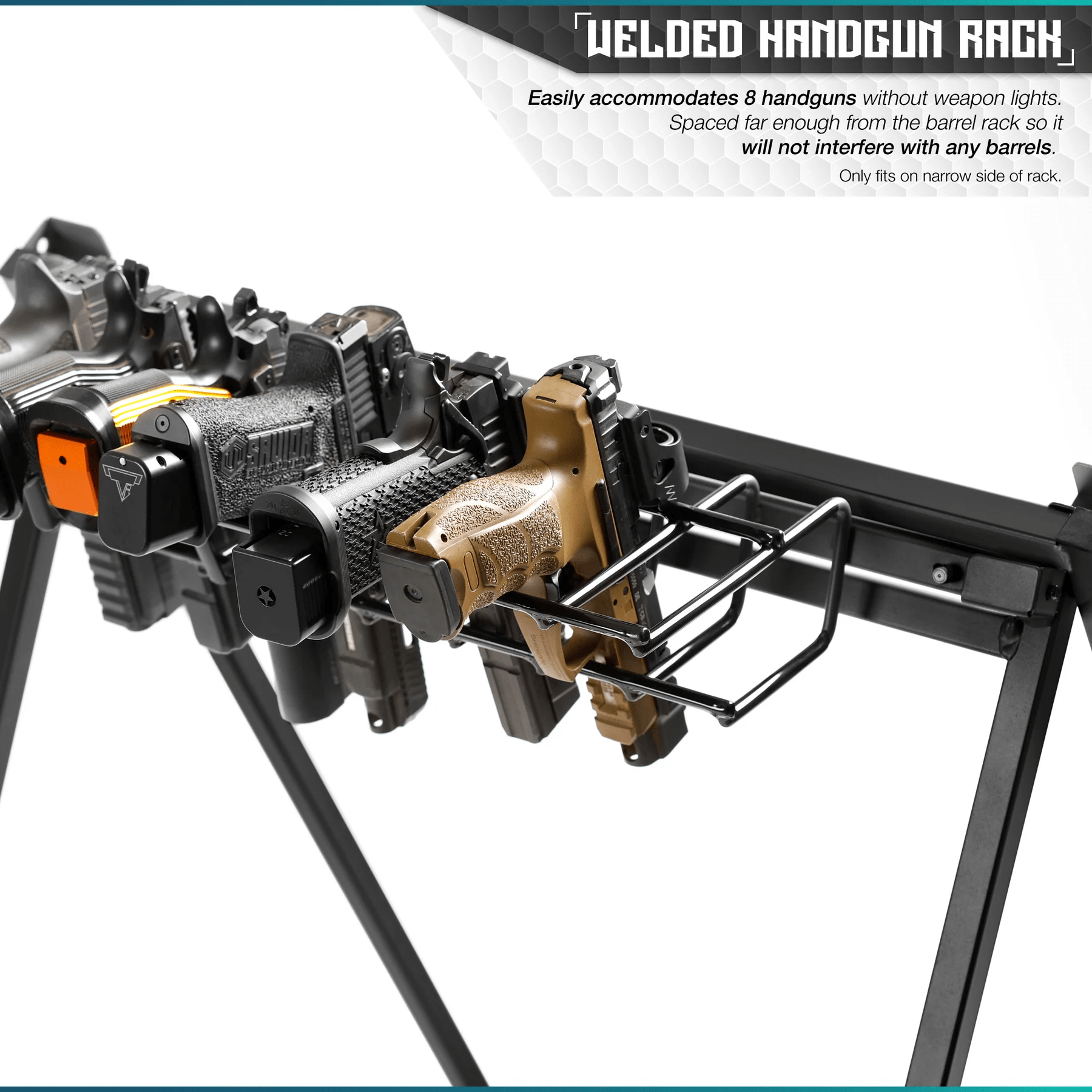 Pistol Rack Attachment for Shorty Rack of 9 - XTREME Airsoft Superstore