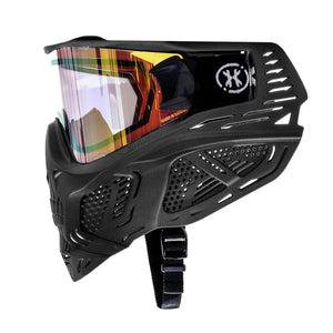 HSTL® Skull Goggle "Raider" - Black w/ Gold Lens - XTREME Airsoft Superstore