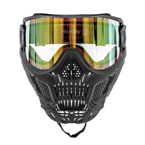 HSTL® Skull Goggle "Raider" - Black w/ Gold Lens - XTREME Airsoft Superstore