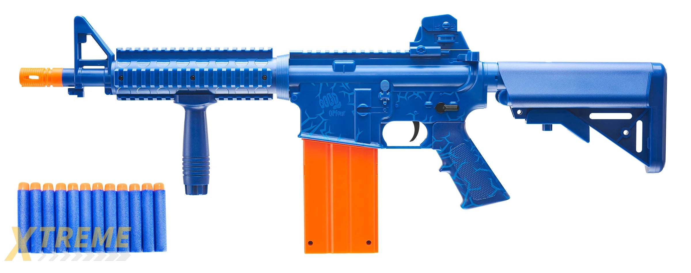 REKT OPFOUR BLUE RIFLE - REKT - CO2 FOAM DART BLASTERS