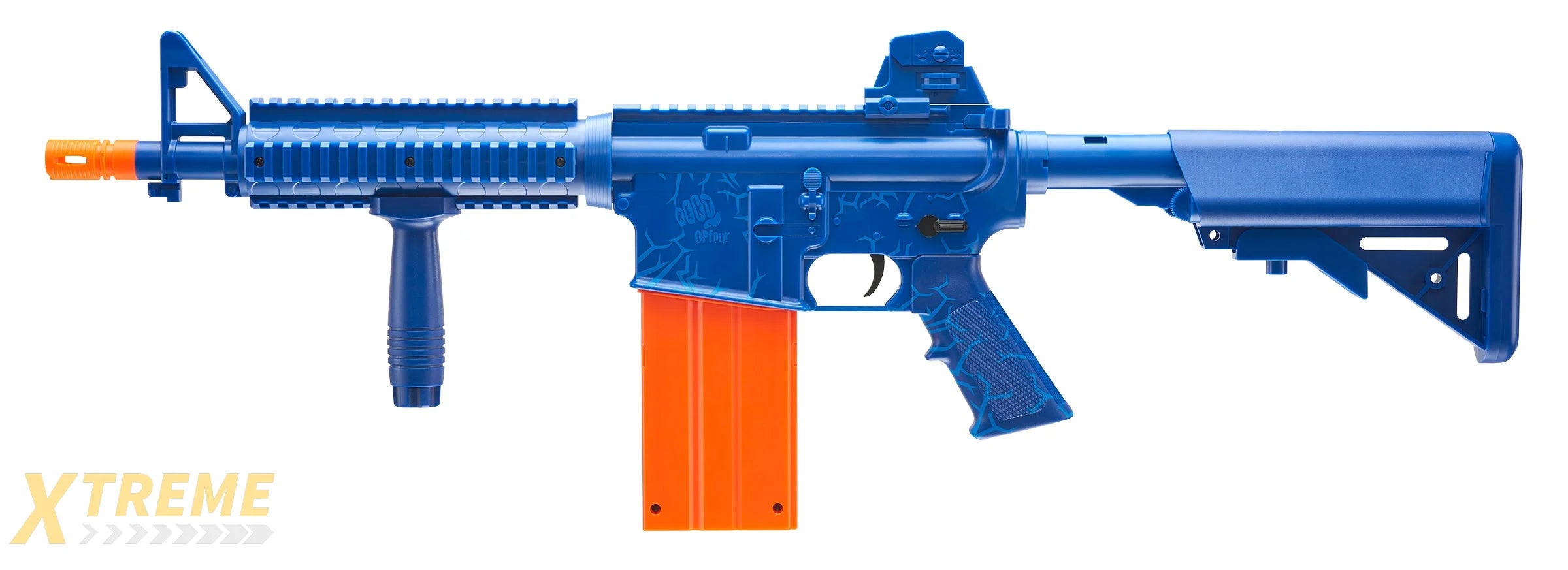 REKT OPFOUR BLUE RIFLE - REKT - CO2 FOAM DART BLASTERS