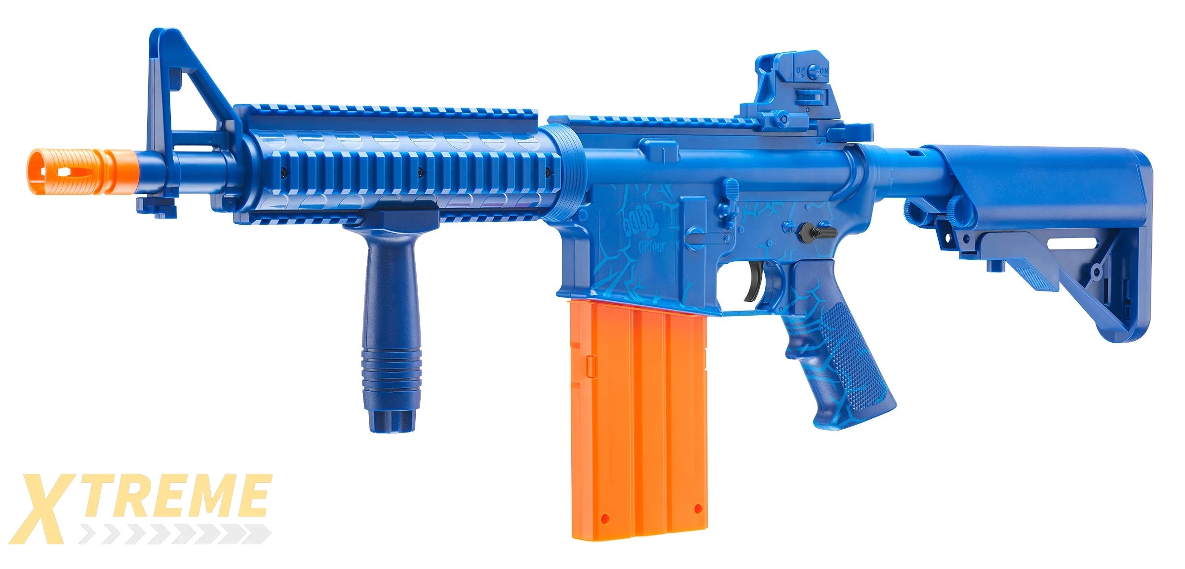 REKT OPFOUR BLUE RIFLE - REKT - CO2 FOAM DART BLASTERS